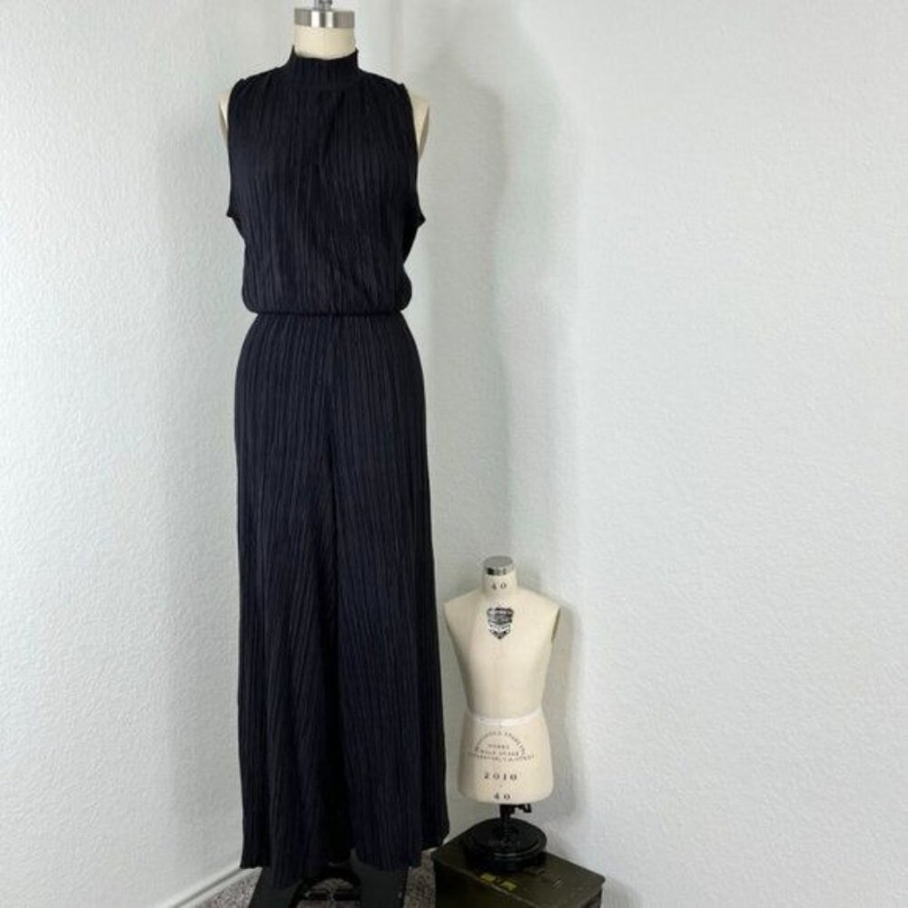 FCUK French Connection Crinkle Mockneck Jumpsuit Playsuit Pockets